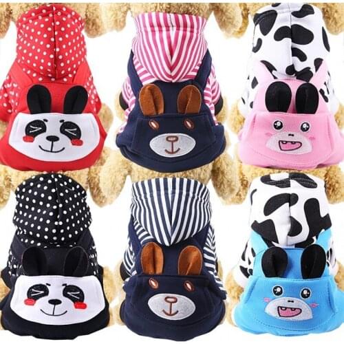 Warm Dog Clothes Winter Dog Jumpsuit Hoodie Cute Chihuahua Clothes Large Size Overalls For Dogs Pets Clothing Fashion Dog Coats