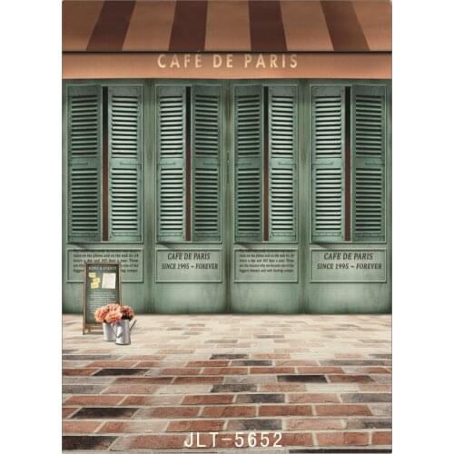 Photography Backgrounds Outdoor Cafe Shop Computer Printed Vinyl Backdrops Photo Studio for Weddings Children for a photo shoots