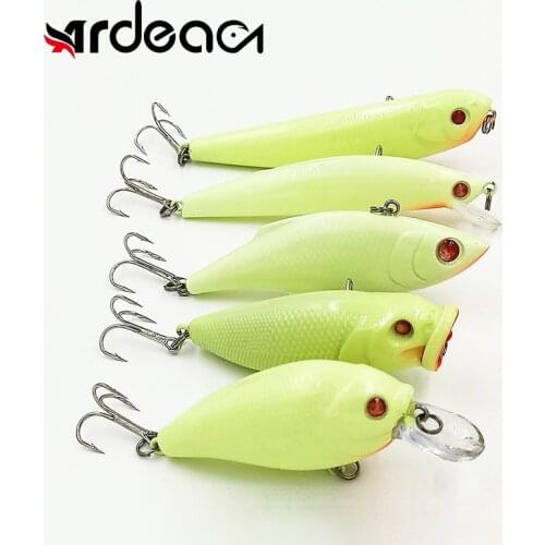 Ardea Minnow Popper Pencil VIB Crank 1Pcs Luminous Lures Night Fishing Hard Plastic Bait Combination Bass Sea Fishing Tackle