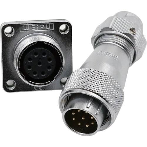 WEIPU WF16 TE+Z Outdoor M16 2 3 4 5 7 9 10 Pin Waterproof Electrical Connector Power Aviation Adapter Male Plug Female Socket