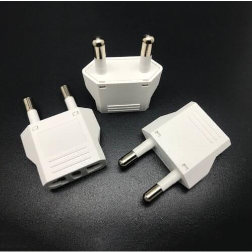 1PCS White Charger Charging Adapter Converter Adaptor US (USA) to EU (Europe) Travel Power Plug Adapter for USA converter