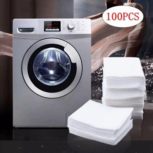 100Pc/Set Anti-Cross-Dyeing Laundry Color Absorption Sheet Washing Machine Use Anti Dyed Cloth Absorption Sheet Laundry Product