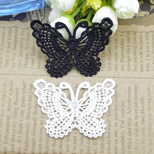 100pcs Factory direct water-soluble lace garment accessories Motif rayon lace flower stickers