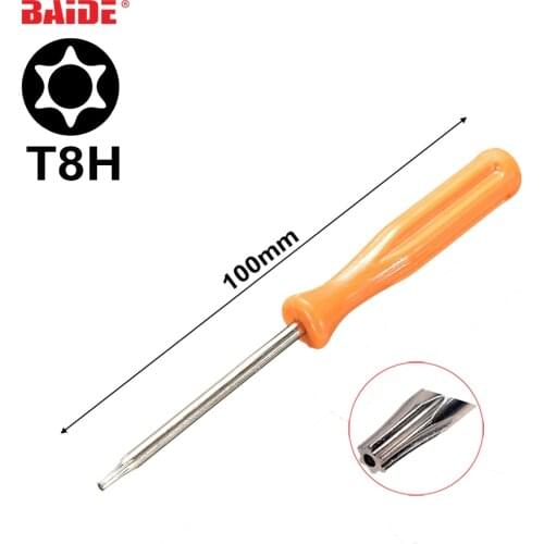 3 x 100 Screwdriver Phillips Slotted T3 T4 T5 T6 T6H T7 T8 T8H for Xbox360 T10 T10H 1.5Y 2.0Y 3.0Y with hole Screwdrivers