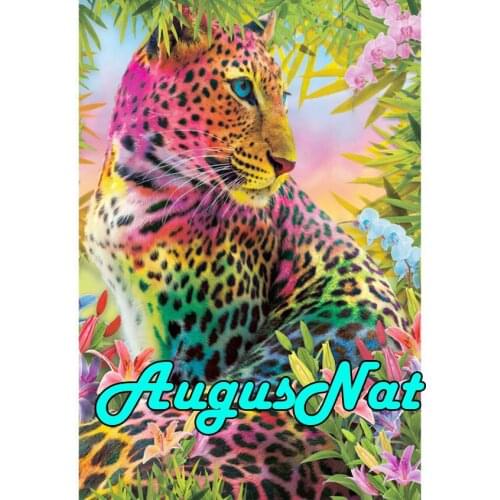 Colorfull leopard diamond painting cross stitch daimond embroidery full drill 5d daimant mosaic painting puzzle picture craft
