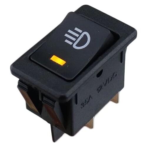 Four colors LED auto switch / modification DC12V 35A fog lamp switch rocker switch rocker switch