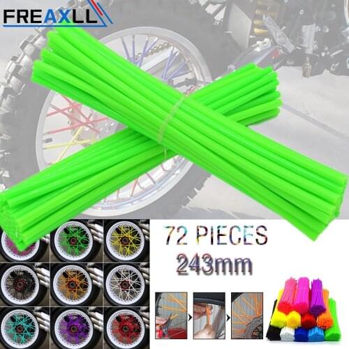 72Pcs/Pack Off-road Bike Wheel spoke skin Colorful Motocross Rims Skins Covers For HONDA CRF230 CRF250 CRF450 CRM250 XR250 XR400