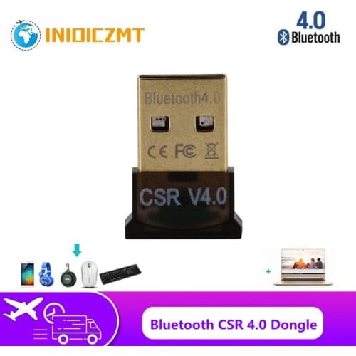 INIOICZMT Mini Bluetooth CSR4.0 Adapter USB Bluetooth Adapters Wireless For Windows 7 PC Laptop Bluetooth Receiver Transmitte