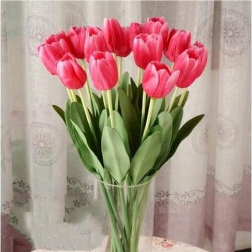 Tulip artificial flowers silk flower decorative flowers living room The restaurant wholesale manufacturers En