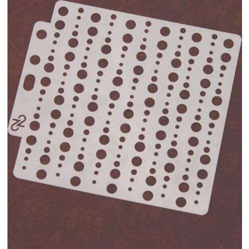 Circle Stencils Template Painting Scrapbooking Embossing Stamping Album Crafts E56C