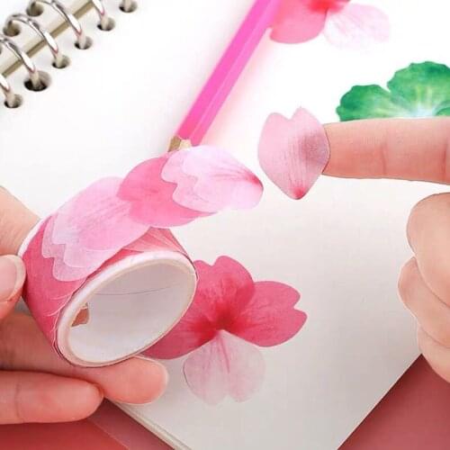 Cherry Blossom Washi Tape Petal Stickers Resin Jewelry Scrapbooking DIY Crafts