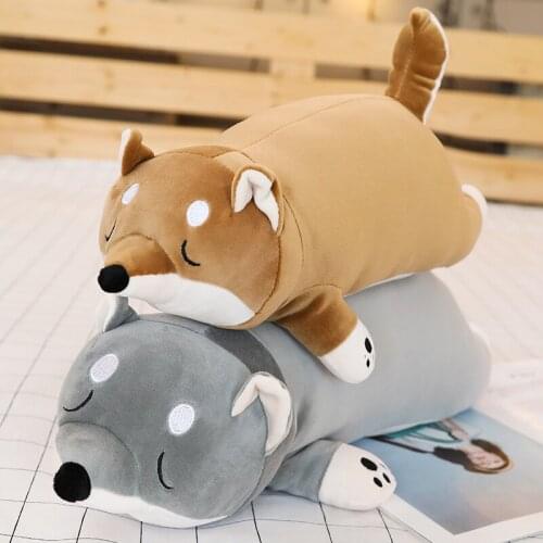 40-100cm Cute Fat Shiba Inu Dog Plush Toy Kawaii Stuffed Soft Animal Cartoon Pillow Sofa Decor Kids Children Xmas Lovely Gift