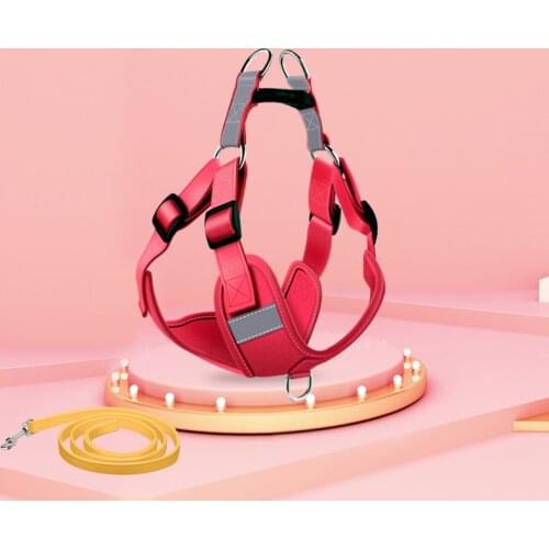 Dog Soft Adjustable Breathable Harness Comprehensive Vest-Style Dog Outdoor Walking Reflectionpets Accessories