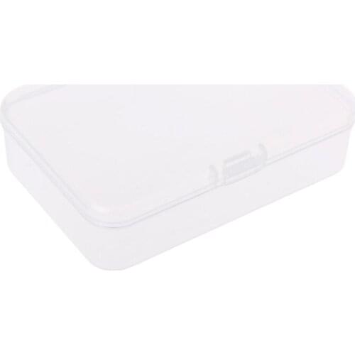 Small Transparent Plastic Storage Boxs Clear Square Multipurpose Display Case D08D