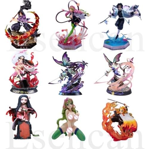 2021 NEW Anime Figurine Model Demon Slayer Kimetsu No Yaiba Kanroji Mitsuri Action Figures PVC Model Toys Collection Doll Gift