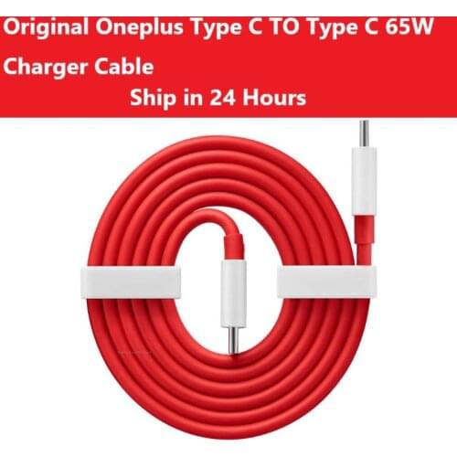 Original Oneplus 9 9R Nord N10 Warp Charge Type-C Dash Cable 65W Fast Charge OnePlus 8 7 Pro 7T Type C to Type C Warp Charger