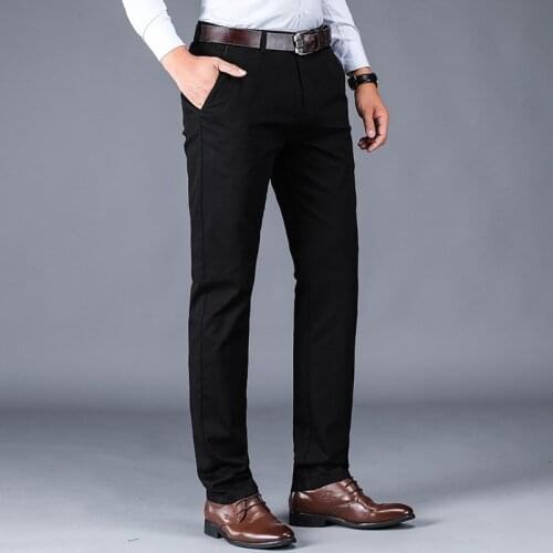 Autumn straight slacks for men, business slim pants for men, versatile slacks for men, autumn and winter pants for men