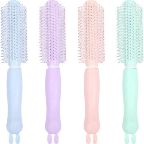 Portable Women Round Hair Care Brush Hairbrush Salon Styling Dressing Curling Comb Wavy Beauty Roll Brushes Home Use