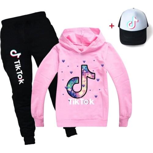 Spring Autumn Teen Girls Clothes Set Hooded Sweatshirt+Pants+Hat 3pcs Outifts Kids Tracksuit Children Sport Suit 2-16 Years