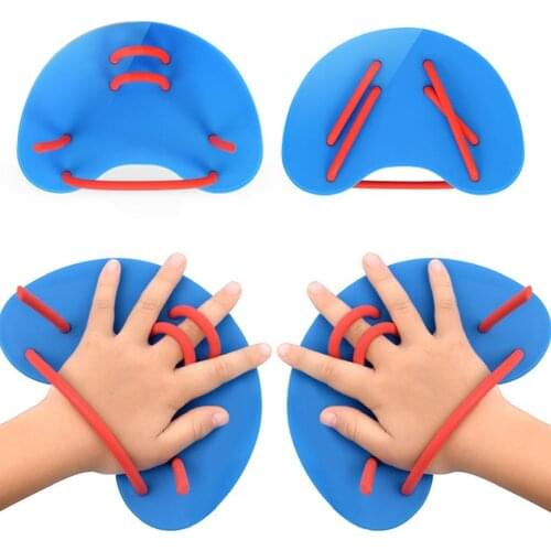 1 Pair Adult Children Swimming Training Paddles Webbed Gloves Swimming Paddles Pool Sports Professional Training Equipment