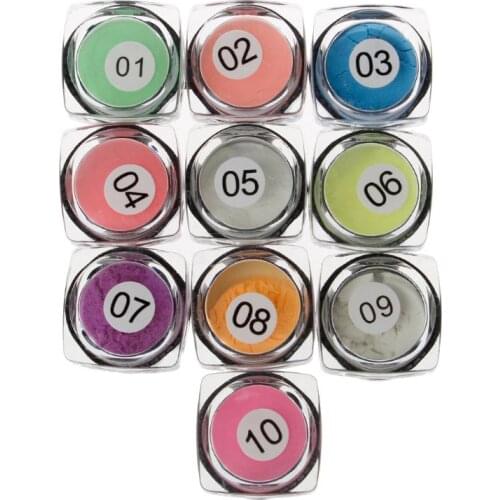 10 Colors Luminous Powder Resin Pigment Dye UV Resin Epoxy DIY Making Jewelry