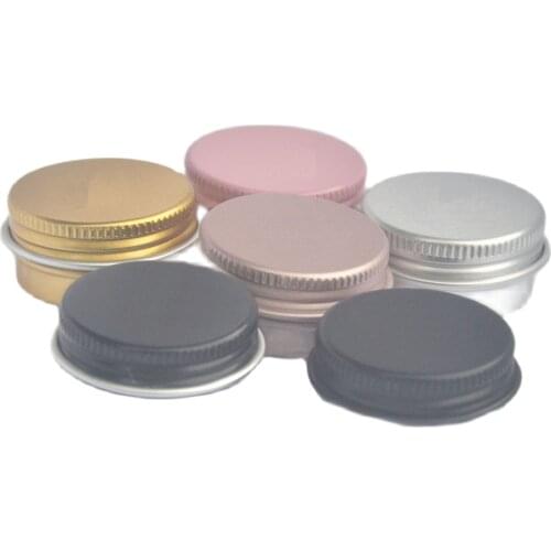 10g aluminum jar pot tin container for eye shadow power lip gel balm hand cream essence skin care cosmetic packing