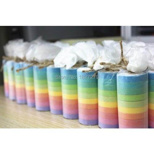10x Rainbow Washi Sticky Paper Masking Adhesive Scrapbooking Decorative DIY Tape 7mm*5m masking tape diy cinta washi tape