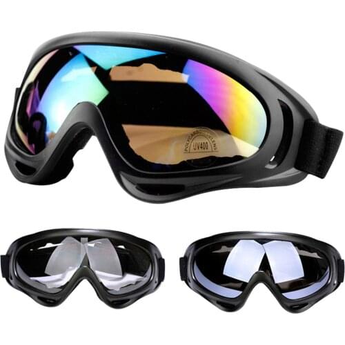 2Pcs Winter Outdoor Ski Snowboard Motorcycle Windproof Glasses Goggles Eyewear