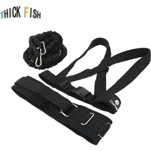 80LB double resistance training pull rope stretch track and field running explosive power fitness training accessories
