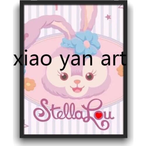 Disney 5D DIY Diamond Painting Star Deli Rabbit Series Full Round Diamond Embroidery Exclusive Handicraft Home Decoration