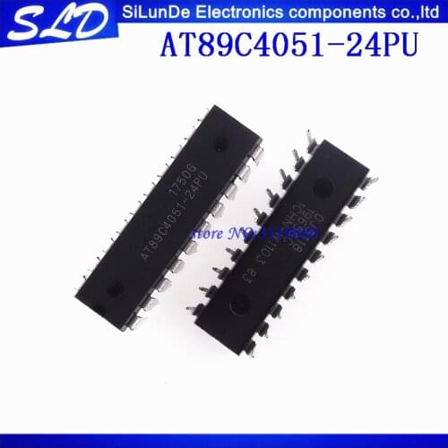 AT89C4051-24PU AT89C4051 DIP-20 IC Free Shipping
