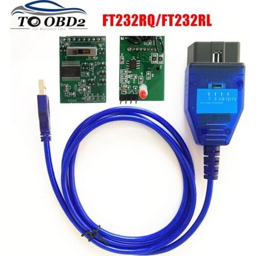 OBD2 Car Diagnostic Cable for VAG for Fiat KKL 409 FTDI FT232RL FT232RQ Chip for VAG KKL 4 Way Switch USB Interface Car Scanner