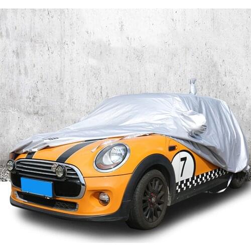Car Cover Water-Proof Dust-Proof Sun Resistant Protection For Mini cooper countryman clubman Coupe Five Doors Silver