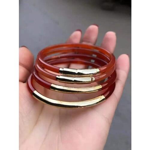 Natural Chalcedony Real jade Thin bangle bracelets women bangle jade jewelry jadeite jade bangles bracelet for gift women