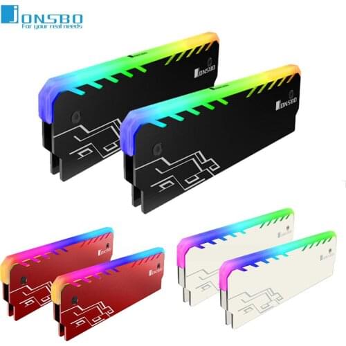 JONSBO DDR Heatsink RAM RGB 256 Radiator Paste Color Memory DDR3 DDR4 Multi-functional For Desktop PC Computer color Computer