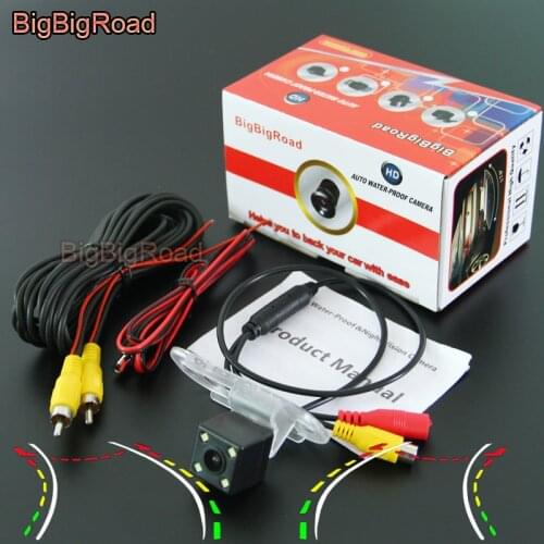 BigBigRoad Car Intelligent Track Rear View Camera For Hyundai Santa Fe Classic SM 2000- 2003 2004 2005 2006 For Hawtai Bolgheri