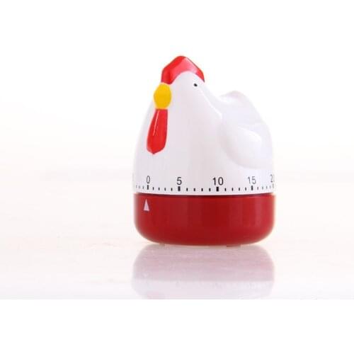 Cute Chicken Shape Kitchen Cooking Timer Plastic Animal Timing Reminder Countdown Alarm Clock for School/Hospital/Laboratory