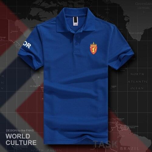 Kingdom of Norway NOR polo shirts men short sleeve white brands printed for country 2018 cotton nation emblem new fashion