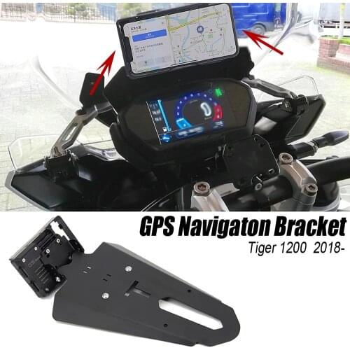 NEW 2018 2019 2020 Motorcycle Front Phone Stand Holder Smartphone Phone GPS Navigaton Plate Bracket For Triumph Tiger 1200