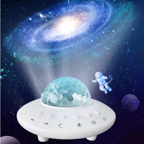 New!2021 Starry Sky Projection Atmosphere Light Bluetooth Music Starry Night Lamp Button Version With Remote Control USB Charge