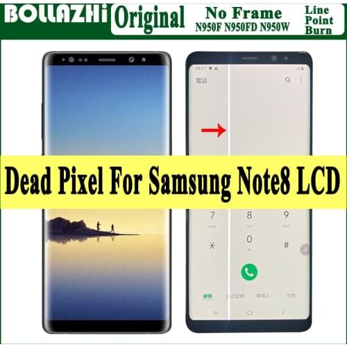 Dead Pixels Original LCD For Samsung Galaxy Note8 LCD Display with good touch function Digitizer For Samsung Note8 N950F Display