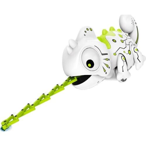 777-618 RC Chameleon Robot With LED Light Walking Intelligent Interactive Funny Electronic Cute Animal Gifts Toys For children