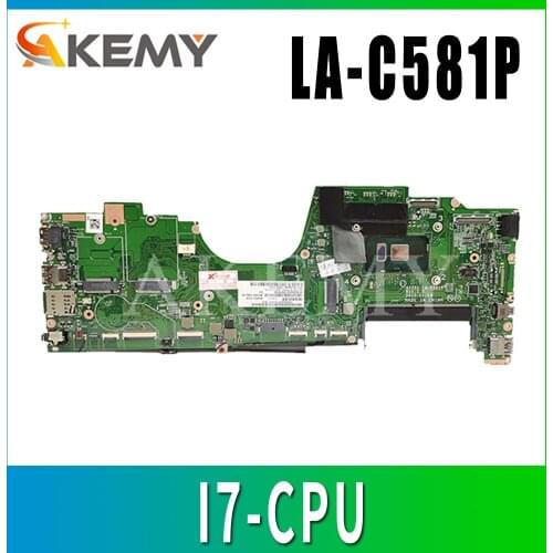 Akemy LA-C581P Motherboard For Lenovo Thinkpad YOGA 260 Laotop Mainboard with I7-CPU