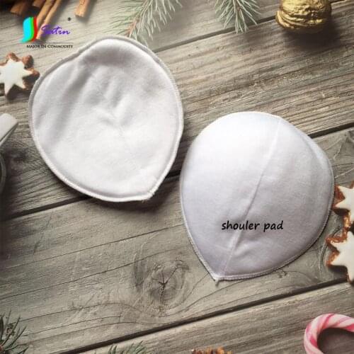 Super Big Size Turtle Shell Shrugged Fashion Garment/coat decorate accessory cotton White Shoulder Pad S0122L