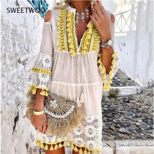 SWEETWOO Summer Cotton Dresses