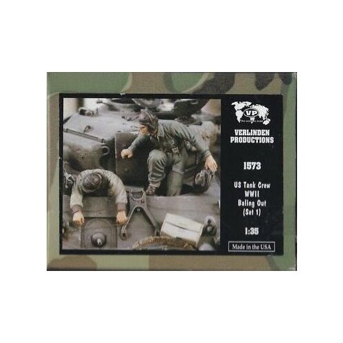 1/35 WWII US Tank Crew "Bailing Out" Set 1 (2 Resin Figures/Set) VERLINDEN #1573 Unassembled Uncolored