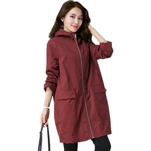 New Sping Autumn Women Trench Coat Mid-length Korean Loose Windbreaker Ladies Fashion Casual Large Size Lining Outwear Tops R819