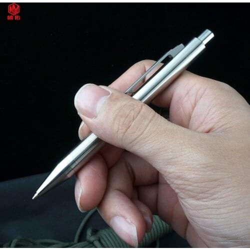 1PCS Titanium Alloy Tactical Pen Writing Pen Dual-Use Portable Business Office Pen EDC Multifunctional Self-Defense Pen