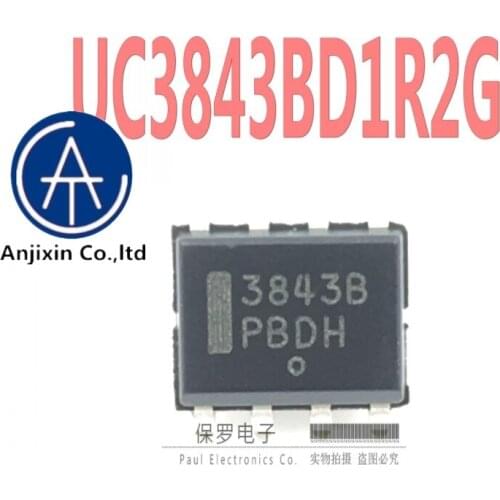10pcs 100% orginal and new switching power supply chip UC3843BD1R2G 3843B SOP-8 in stock