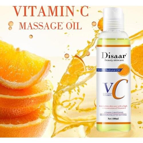 100ml VC Castor Body Anti Wrinkle Serum Body Massage Oil Remove Skin Nourishing and Whitening Brightening Moisturizing L7P0